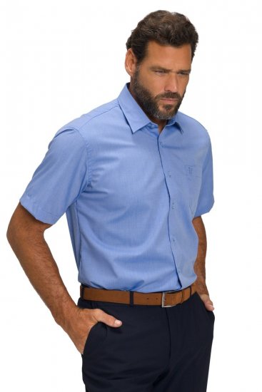 JP1880 804891 Chemise à manches courtes Bleu clair TALL - TALL chemises - Chemises TALL grande longueur