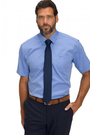 JP1880 804891 Chemise à manches courtes Bleu clair TALL - TALL chemises - Chemises TALL grande longueur