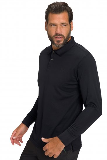 JP1880 Jay-Pi QuickDry Long Sleeve Golf Polo Shirt Black - Sport & outdoor - Vêtements de sport grande taille 