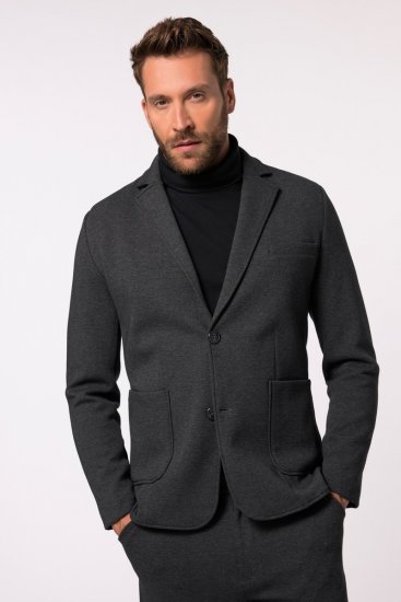 JP1880 New York Flexnamic Blazer en jersey Gris foncé - Costumes - Costumes grandes tailles 