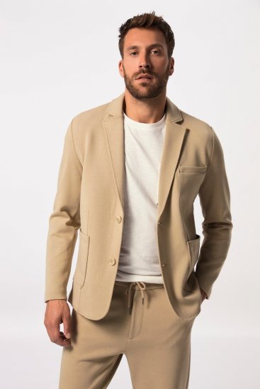 JP1880 New York Flexnamic Blazer en jersey Beige - Costumes - Costumes grandes tailles 