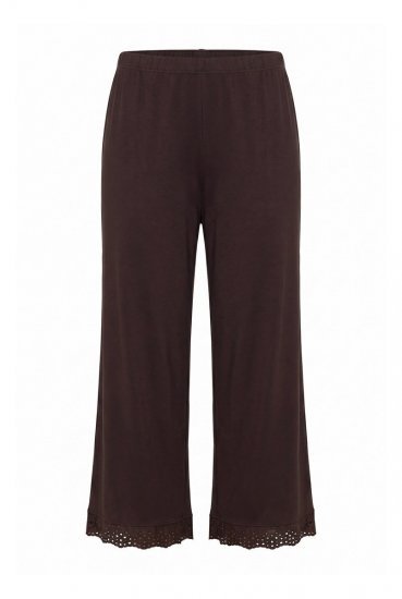 Ulla Popken 806944 Pyjama à manches courtes Marron - Pyjamas/vêtements de détente - 