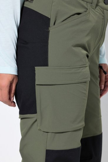 Ulla Popken 807803 Pantalon de randonnée HYPRAR à réflecteurs Vert olive - Vêtements d'extérieur - 
