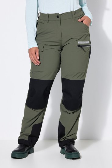 Ulla Popken 807803 Pantalon de randonnée HYPRAR à réflecteurs Vert olive - Vêtements d'extérieur - 