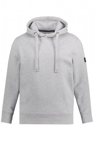 JAY-PI Hoodie with Soft Brushed Interior Grey - Sweatshirts & hoodies - Sweatshirts/Hoodies grande taille homme