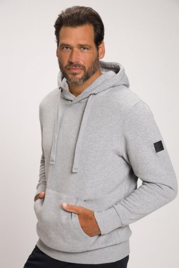 JAY-PI Hoodie with Soft Brushed Interior Grey - Sweatshirts & hoodies - Sweatshirts/Hoodies grande taille homme