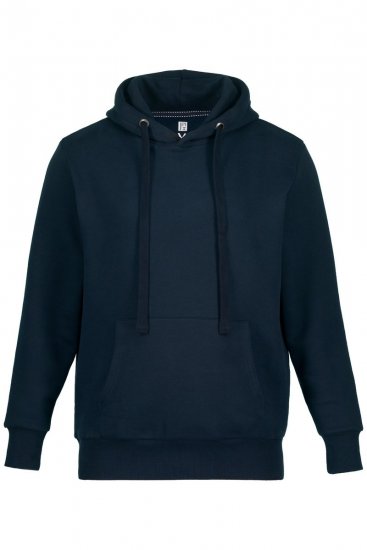 JAY-PI Hoodie with Soft Brushed Interior Navy - Sweatshirts & hoodies - Sweatshirts/Hoodies grande taille homme