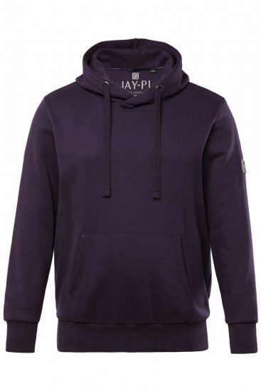 JAY-PI Hoodie with Soft Brushed Interior Purple - Sweatshirts & hoodies - Sweatshirts/Hoodies grande taille homme