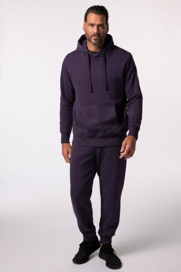 JAY-PI Hoodie with Soft Brushed Interior Purple - Sweatshirts & hoodies - Sweatshirts/Hoodies grande taille homme