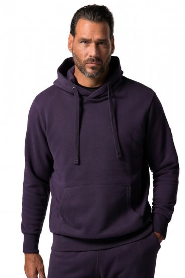 JAY-PI Hoodie with Soft Brushed Interior Purple - Sweatshirts & hoodies - Sweatshirts/Hoodies grande taille homme