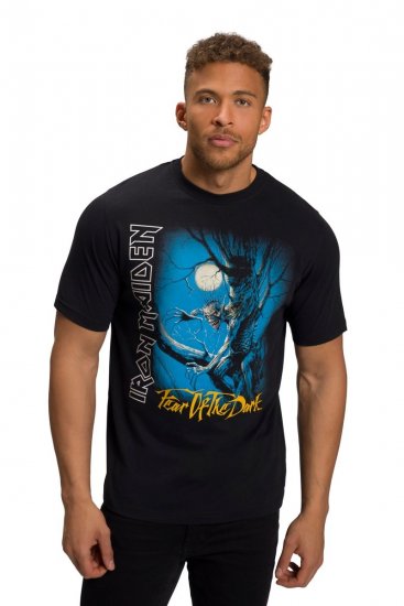 JP1880 Iron Maiden Graphic Comfort Fit Band T-Shirt Black - T-shirts - T-shirts Homme Grande Taille