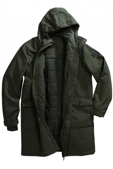 JP1880 808794 Longue parka Vert olive - Vestes - Vestes Homme Grandes Tailles