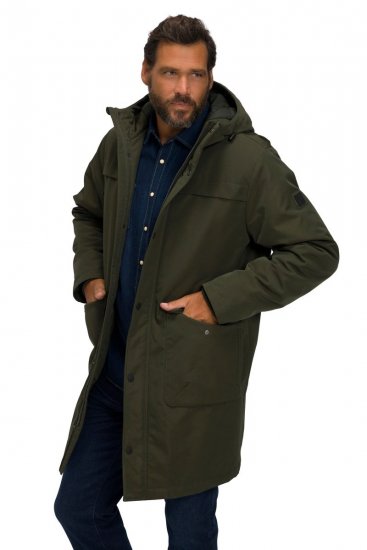 JP1880 808794 Longue parka Vert olive - Vestes - Vestes Homme Grandes Tailles