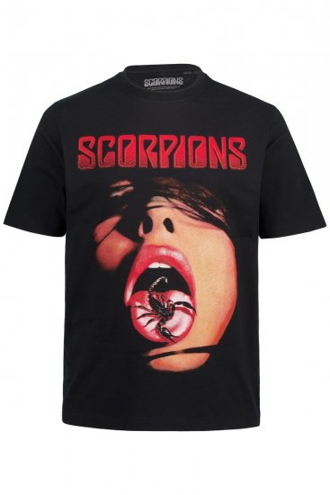 JP1880 Scorpions Graphic Comfort Fit Band T-Shirt Black - T-shirts - T-shirts Homme Grande Taille