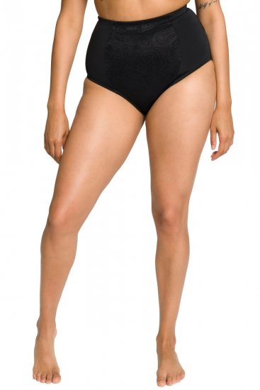 Ulla Popken 809604 Culotte gainante Noir - Lingerie gainante - 