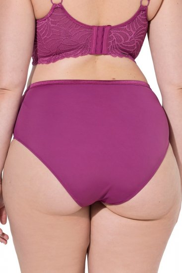 Ulla Popken 811602 Culottes en dentelle Violet foncé - Culottes - 