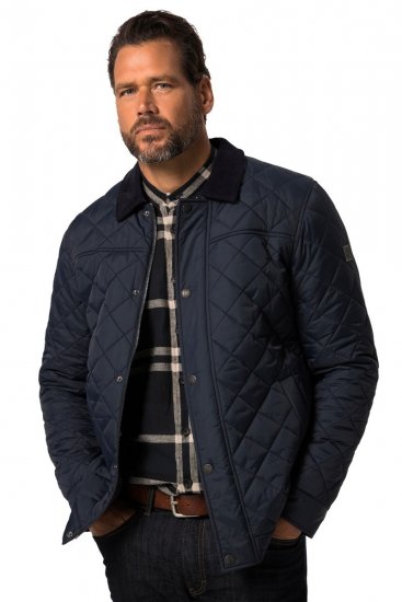 JP1880 Jacket Quilted Navy - Vestes - Vestes Homme Grandes Tailles