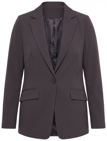 Ulla Popken 811944 Blazer classique Brun acajou - Blazers - Blazers grande taille pour femme