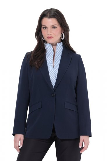 Ulla Popken 811944 Blazer classique Bleu marine - Blazers - Blazers grande taille pour femme