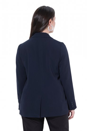 Ulla Popken 811944 Blazer classique Bleu marine - Blazers - Blazers grande taille pour femme
