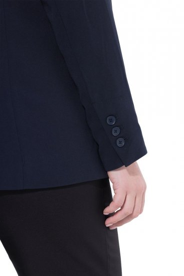 Ulla Popken 811944 Blazer classique Bleu marine - Blazers - Blazers grande taille pour femme