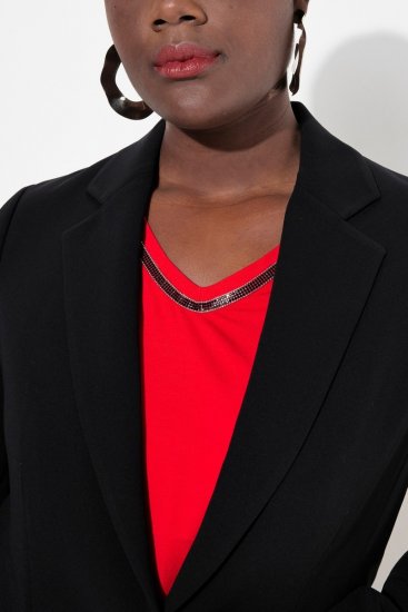Ulla Popken 811944 Blazer classique Noir - Blazers - Blazers grande taille pour femme