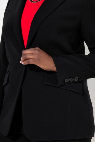 Ulla Popken 811944 Blazer classique Noir - Blazers - Blazers grande taille pour femme