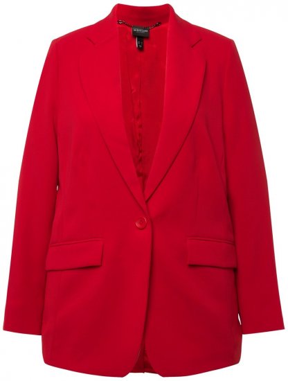 Ulla Popken 811944 Blazer classique Rouge - Blazers - Blazers grande taille pour femme