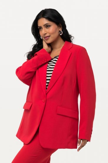 Ulla Popken 811944 Blazer classique Rouge - Blazers - Blazers grande taille pour femme