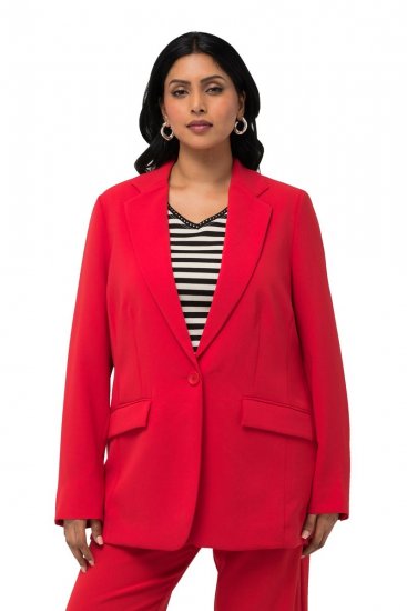 Ulla Popken 811944 Blazer classique Rouge - Blazers - Blazers grande taille pour femme