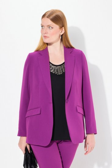 Ulla Popken 811944 Blazer classique Prune - Blazers - Blazers grande taille pour femme