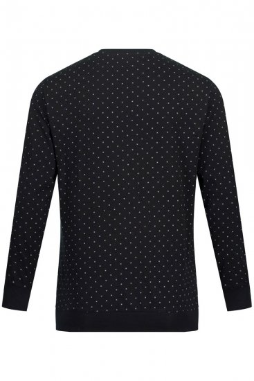 JP1880 Two-piece Pyjamas Long Sleeve and Long Trousers Black - Sous-vêtements & bain - Sous-vêtements Grande Taille