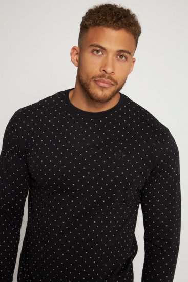 JP1880 Two-piece Pyjamas Long Sleeve and Long Trousers Black - Sous-vêtements & bain - Sous-vêtements Grande Taille