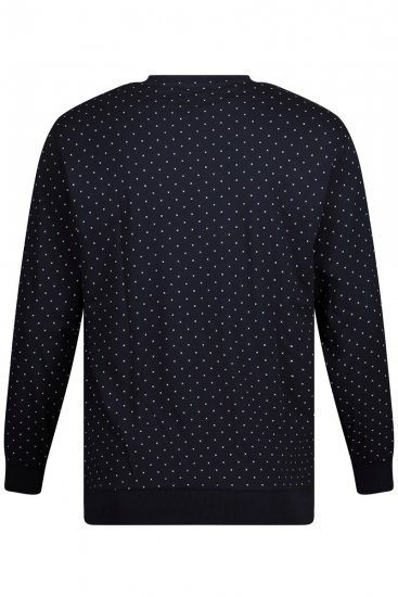 JP1880 Pyjamas Two-piece Long Sleeve and Long Trousers Navy - Sous-vêtements & bain - Sous-vêtements Grande Taille