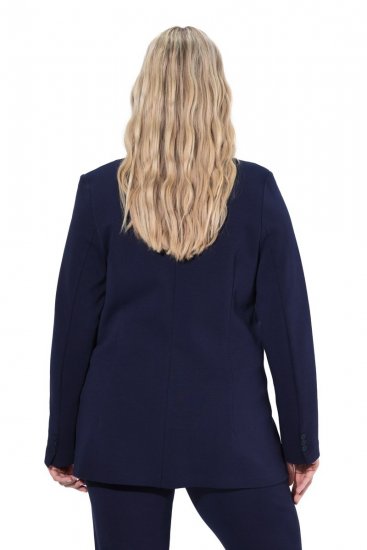 Ulla Popken 812754 Blazer en jersey punto di Roma Bleu marine - Blazers - Blazers grande taille pour femme
