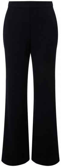 Ulla Popken 813306 Pantalon de tailleur large à taille élastique Bleu marine - Pantalons en tissu - Pantalons fluides femme grande taille
