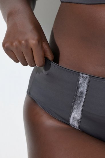 Ulla Popken 815268 Culottes à rayures Anthracite - Culottes - 