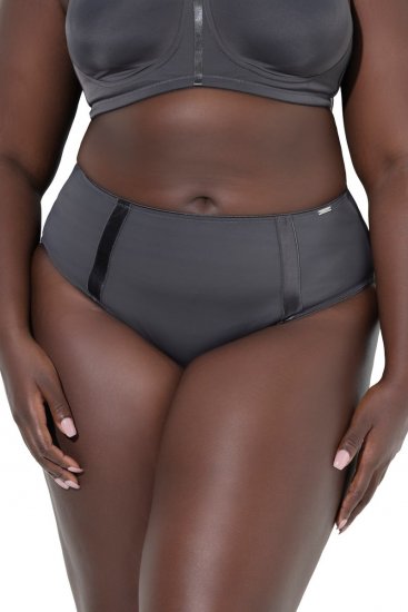 Ulla Popken 815268 Culottes à rayures Anthracite - Culottes - 