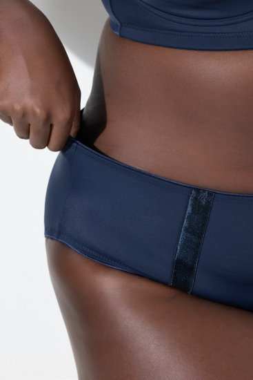 Ulla Popken 815268 Culottes à rayures Bleu marine - Culottes - 