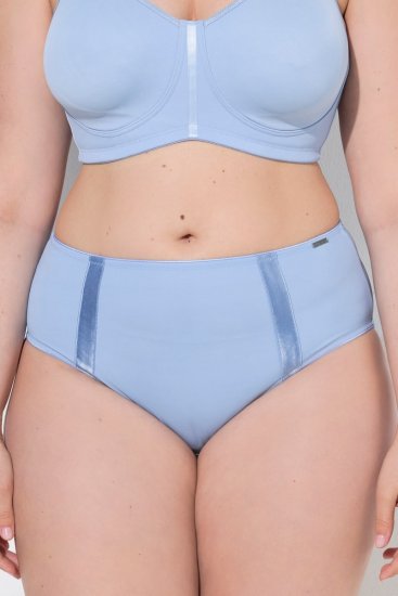 Ulla Popken 815268 Culottes à rayures Bleu clair - Culottes - 