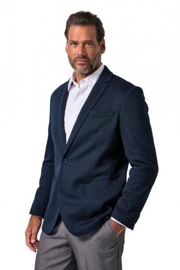 JP1880 815431 Blazer avec doublure partielle légère Bleu marine - Costumes - Costumes grandes tailles 