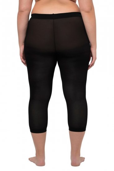 Ulla Popken 815580 Legging collant 3/4 avec protection des cuisses 80 den Noir - Collants & chaussettes - 