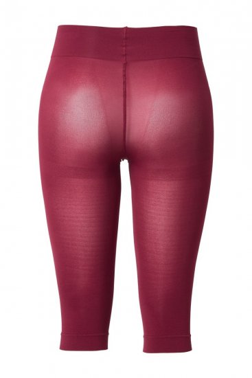 Ulla Popken 815580 Legging collant 3/4 avec protection des cuisses 80 den Rouge - Collants & chaussettes - 