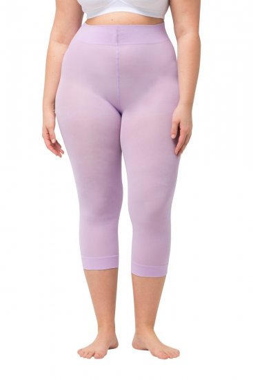 Ulla Popken 815580 Legging collant 3/4 avec protection des cuisses 80 den Vieux rose - Collants & chaussettes - 