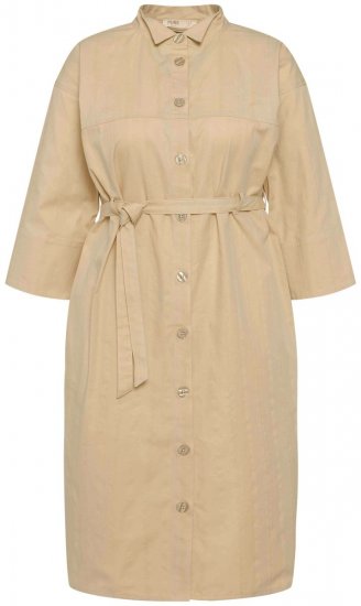 Ulla Popken 816283 Robe chemise Vert clair - Robes - Robes pour toutes les tailles
