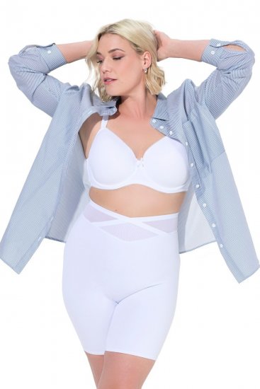 Ulla Popken 816440 Panty gainant taille haute Blanc - Lingerie gainante - 
