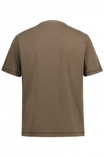 JP1880 Comfortable Fit Vintage Look T-Shirt Light Brown - T-shirts - T-shirts Homme Grande Taille