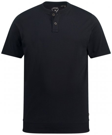 JP1880 818628 T-shirt Henley coupe ventre Noir - T-shirts - T-shirts Homme Grande Taille