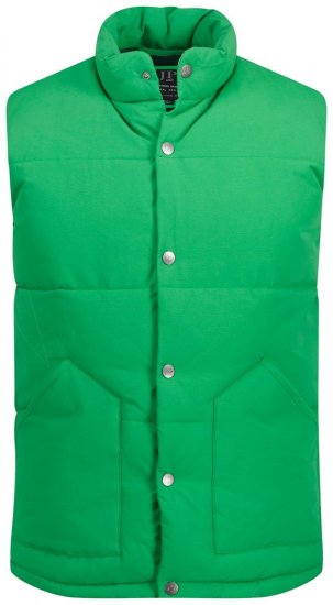 JP1880 818980 Gilet matelassé en mélange de coton Vert clair - Vestes - Vestes Homme Grandes Tailles