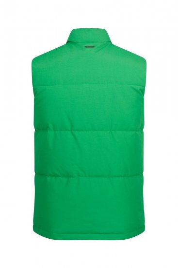 JP1880 818980 Gilet matelassé en mélange de coton Vert clair - Vestes - Vestes Homme Grandes Tailles